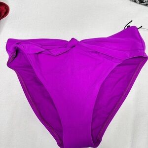 Robin Piccone size M Vibrant fuchsia Bikini Bottom Knotted Front Cheeky 3511 YF